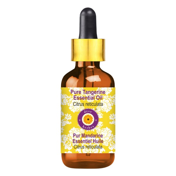 Deve Herbes Pure Tangerine Essential Oil with Glass Dropper 15ml