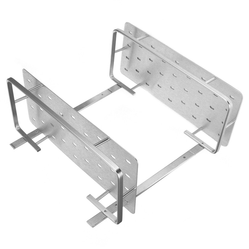 Space Aluminum Bathroom Shelf RustProof Shower Rack Kitchen Storage Basket
