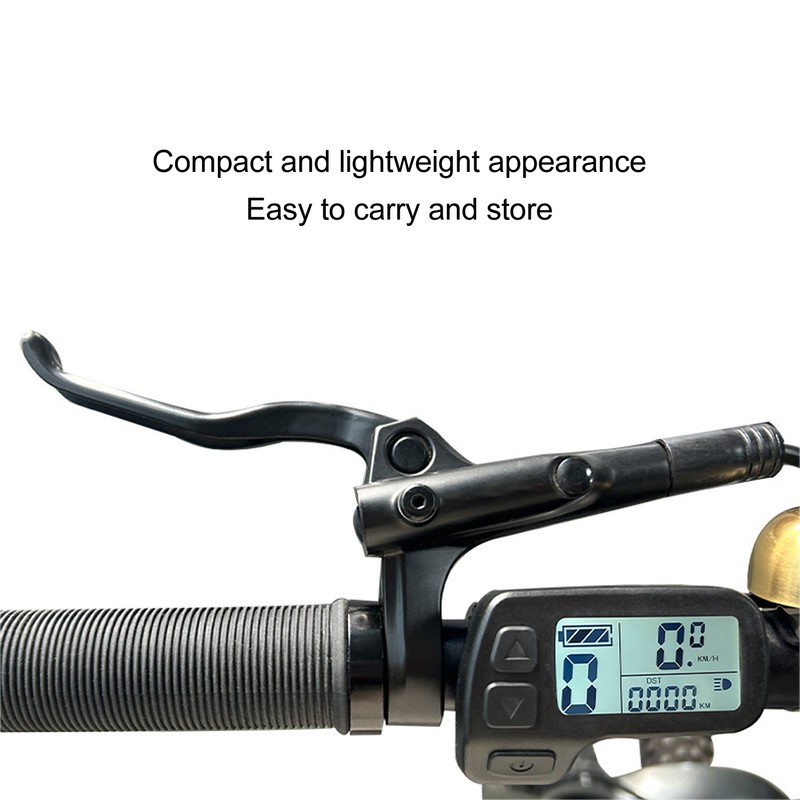Electric Bicycle LCD Display Waterproof Connector Data Display Meter 24V