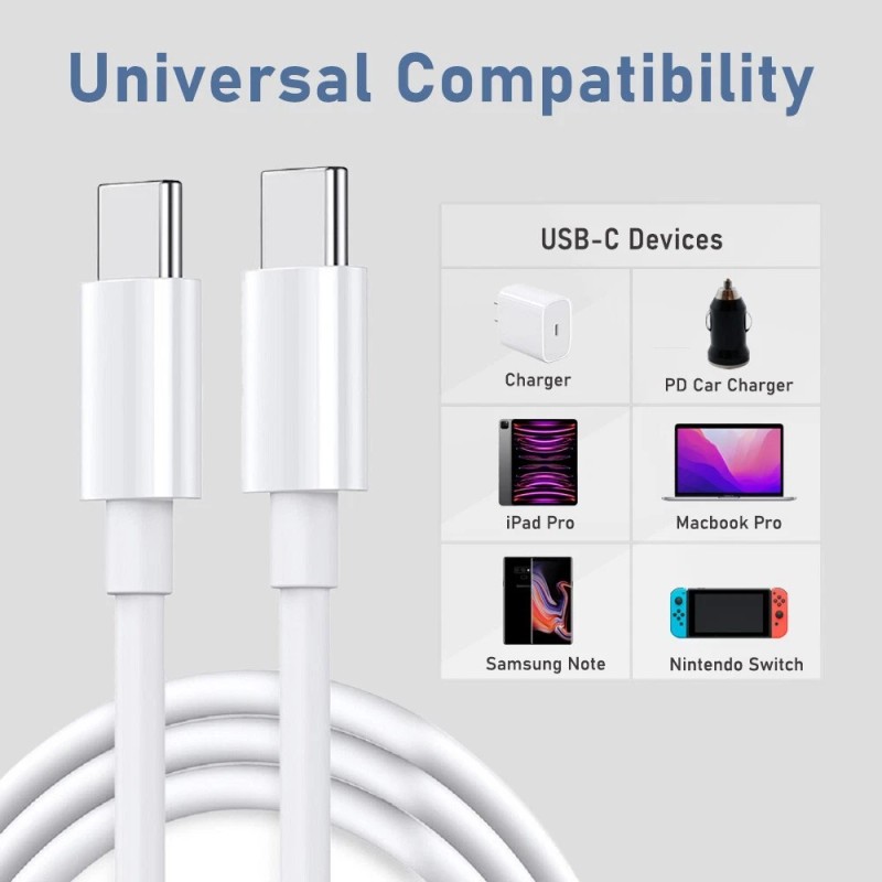 Universal, For Motorola B2G1 USB C to USB C Cable