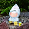 Tzwhwcx 17cm Doll Clothes-Raincoat Set, Transparent Cloak Raincoat + Yellow