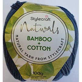 Stylecraft 2997152 Naturals Bamboo Cotton Indigo (7152) Yarn - 100g