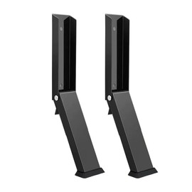 Door Stop, 2 Pack No Drilling Door Stoppers to Keep Door Open, Easy Pedal Kick Down Door Holder, Bottom of Door (Black)