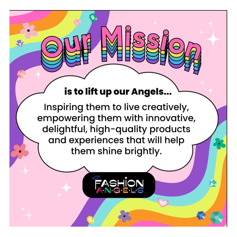 Basic Fun Fashion Angels 1000+ Totally Rainbow Stickers