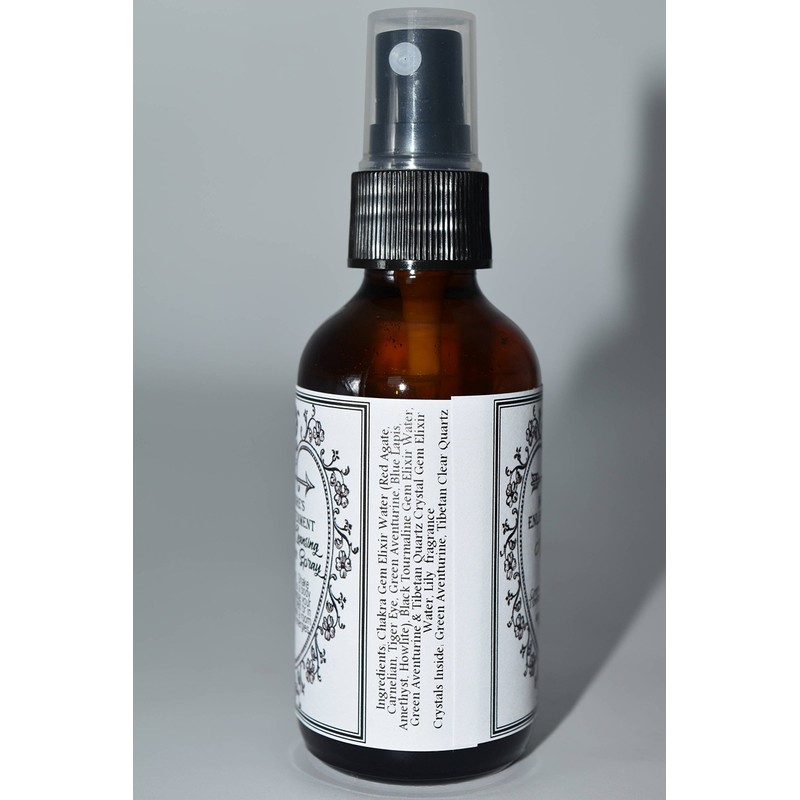 Nature's Enlightenment Heart Chakra Gem Elixir Spray- Green Aventurine- Lily-