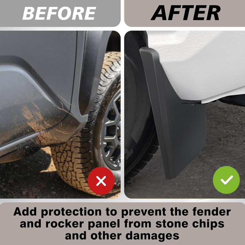 Muslogy Mud Flaps Splash Guards Compatible with Toyota Tacoma 2024