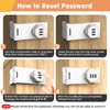 YogePote 90 Degree Cabinet Locks with Combination, Mechanical Folding Door