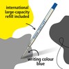 Online Soft Metal ballpoint pen, Classic Blue, retractable ball pen,