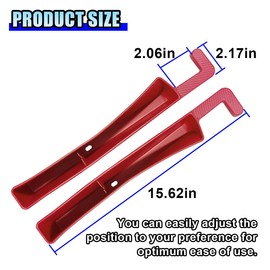 2PCS Car Seat Gap Filler Organizer, No-Drop Seat Gap Storage Box Inserts with Phone Holder, Storage Plug Stopper Fill Gap Between Seat and Console, Universal Car Accessories for SUV Truck (Red)