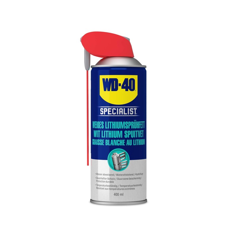 WD-40 Specialist Weißes Lithiumsprühfett Smart Straw 2x400ml | Fettspray |