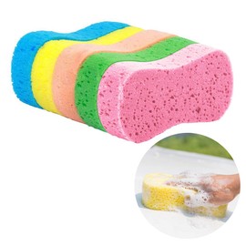 5 Pack Car Wash Sponges, 8.7" x 4.4" x 1.8" Multi-Functional Large Cleaning Sponges Kitchen Handy Wash Extra Thick Scrubber Kit