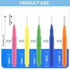 Pack of 50 Interdental Brushes for Between Teeth and Gums