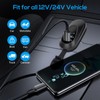 Linkstyle USB Car Charger Socket, Dual QC3.0 USB A &