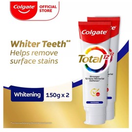 Colgate Total Value Twin Pack 150g x 2 150 Whitening, Pro Clean, Advanced Fresh, Clean Mint, Charcoal, Pro Breath Health