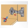 LIKERAINY 95 Degree Corner Stop Hinge 35 mm with Sliding