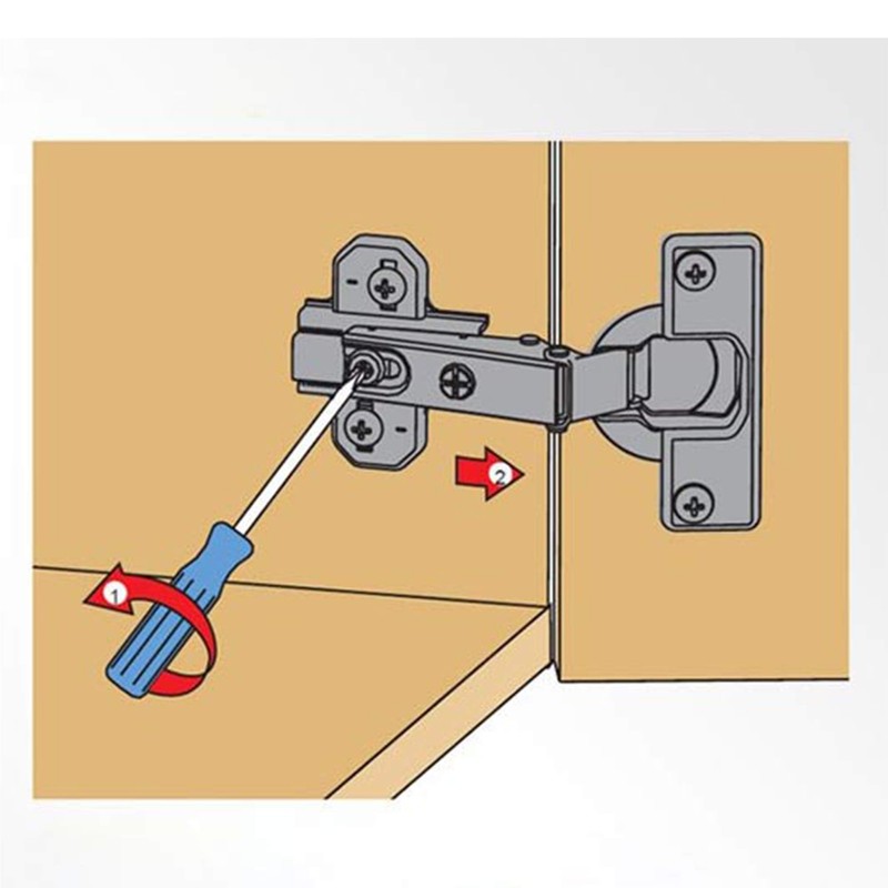 LIKERAINY 95 Degree Corner Stop Hinge 35 mm with Sliding
