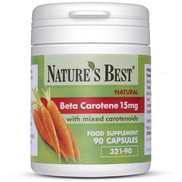 Natures Best Beta Carotene 15 mg, Natural Source With Mixed