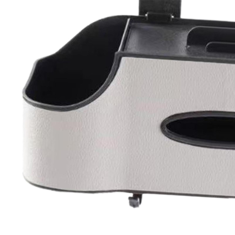 F Fityle Hanging Car Headrest Organizer with Tissue Box and