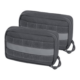 Chaleco de servicio para perro, arnés y mochila, soporte emocional, servicio para perros en entrenamiento, alforja de calidad para chalecos tácticos para perros (gris)
