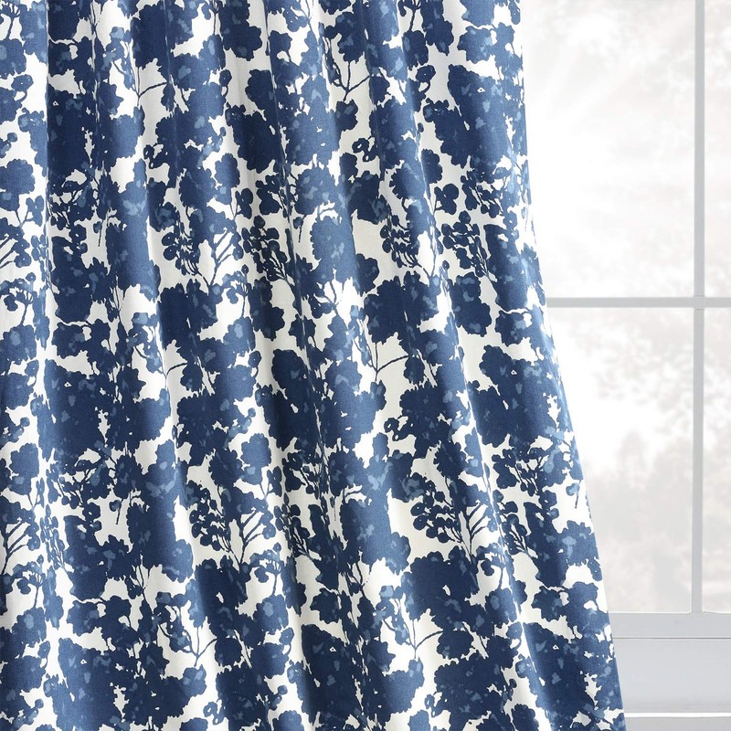 HPD Half Price Drapes PRTW-D48-108 Printed Cotton Twill Curtain (1