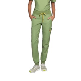 Acadia Cecily Cargo Jogger Scrub Pants for Women – Classic Fit, 8 Pockets, High Performance, Versatile Women Scrub Pants (US, Alpha, Medium, Regular, Regular, Avocado)