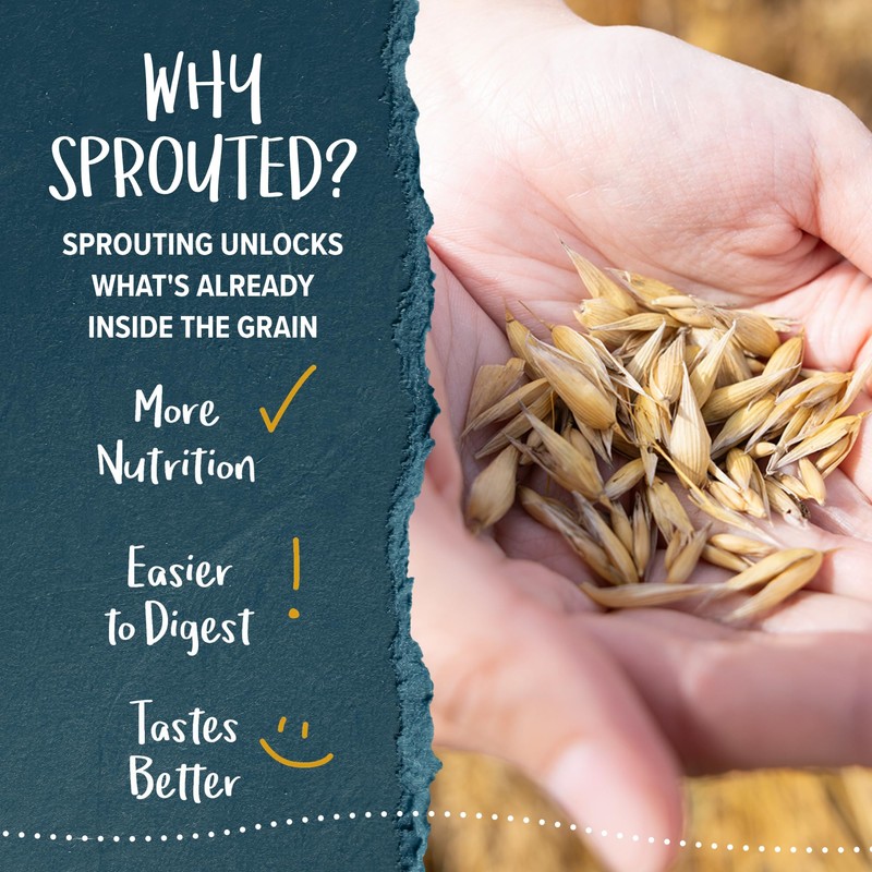 One Degree Organics Sprouted Brown Rice Crisps Cereal, Glyphosate-Free, Gluten-Free,