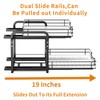 RCHYFEED Spice Organization for Cabinet,2 Tier Pull out Spice Rack