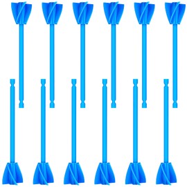 Lauwell 12 Pieces Paint Mixer Drill Attachment ,Helix Paint Mixer Resin Drill Mixer Paint Stirrers Drill Attachment for 1 Gallon of Paint Epoxy Resin Silicone Jewelry Casting Molds (Blue)