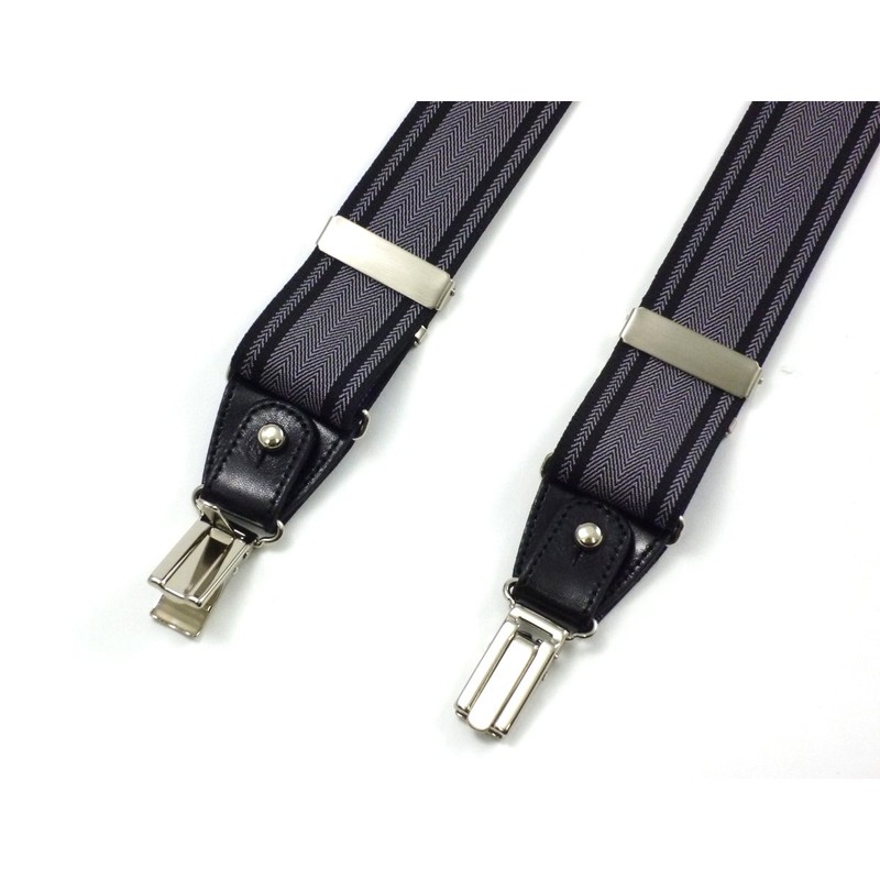 Peace Kobo Suspenders 2-Way 1.4 inches (35 mm) Herringbone Pattern,