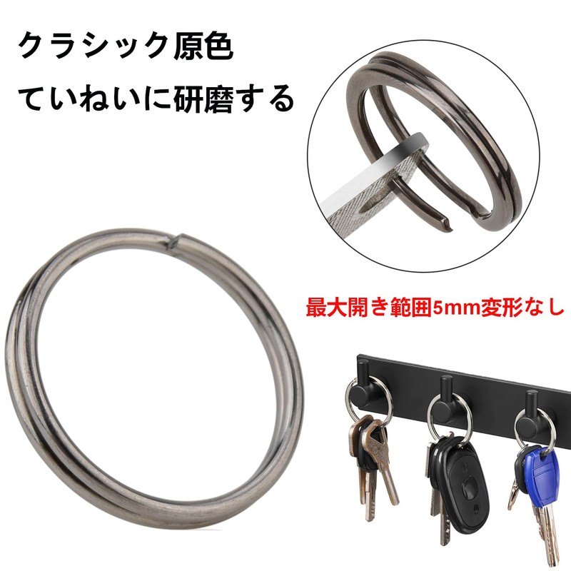 [AutCreation] Titanium Key Holder, Ring, Keyring, Lightweight, Key Chain, Outer