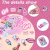 30pcs Pink Random Assorted Styles Iron On Patches, Embroidered Preppy
