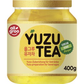 Allgroo Yuzu Tea — Yuzu Preparation for Tea or Spread, Vegan and Gluten Free (1 x 400 g)
