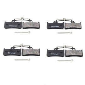 SOMMET 4 Pairs Bicycle Disc Brake Pads for XT M775 / M775-DH/XTR Pre-02 / Grimeca System 8 / Hope M4 / Sram 9.0