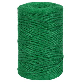 tenn well 2mm Jute Garden String,152m Long Natural Jute Twine String Green Twine for Gardening Floristry and Crafts Decoration