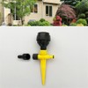LXLM 360° Rotating Garden Lawn Sprinkler, Yellow, Rotary, 3PCS