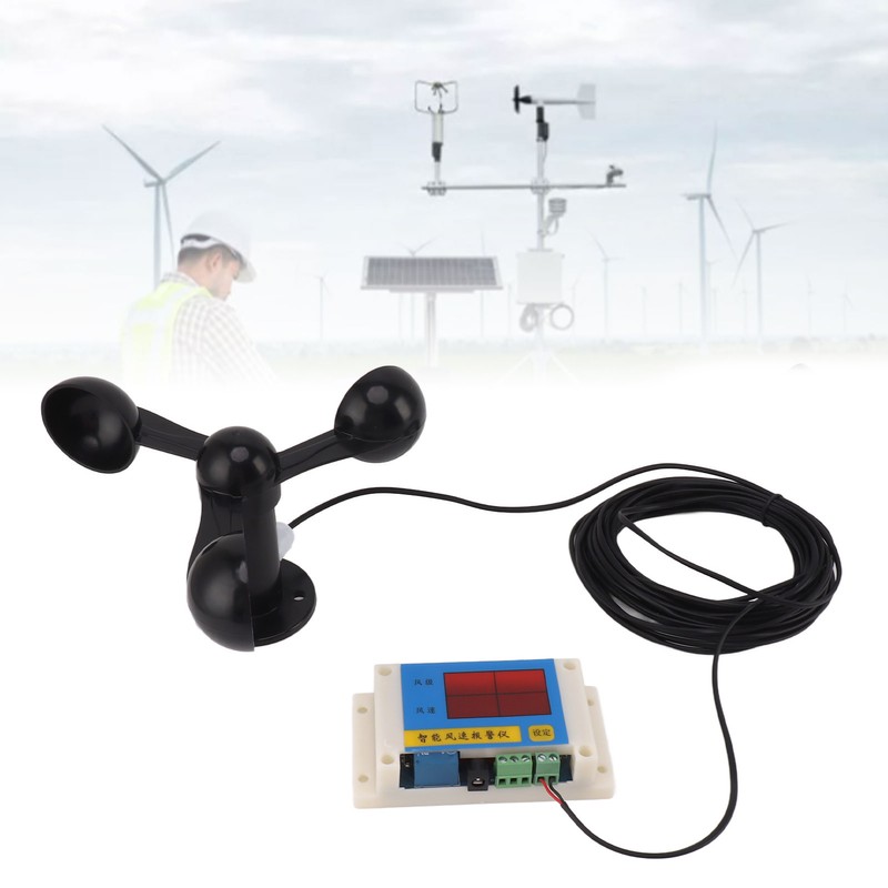 3 Fan Blades Tower Crane Anemometer 3 Blades USB 5V