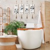 Qunclay 4 Pieces Boho Wall Decor for Bathroom 12 x