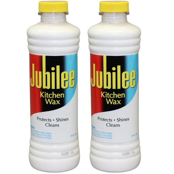 Jubilee Kitchen Wax (2-Pack) - Ultimate Kitchen Cleaner for Countertops, Appliances, and Cabinets/Clean & Shiny Surfaces/Easy-to-Use/Use for Countertops, Sinks, Tables, Tiles & More (524815)