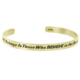 Qina C . The future belongs to those who dream adjustable cuff bracelet bracelet bracelet in the beauty faith