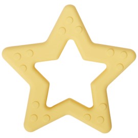 C.R. Gibson 100% Food Grade Silicone Star Baby Teether for Infants, 2.75" x 4.25", Multicolor