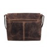 Leather messenger bag 18 inch satchel laptop bag briefcase for