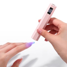SAVILAND Essentials UV Light for Gel Nails: Flash Cure Lamp Nail Dryer with Dual Timer Setting LCD Display Screen Rechargeable Mini Gel Nail Lamp Nail Tech Must Haves Nail Supplies for Manicure