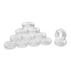 kitCom Crystal Napkin Ring Holders Set of 12, Luxury Crystal