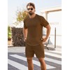 Babioboa Men's Short Sets 2 Piece Outfits Crewneck Summer T