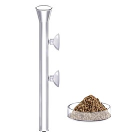 Aquarium Feeder,Tank Fish Feeder Dispenser | Directional Acrylic Clear Suction Cup Dispenser for Vacation Feeding Turtle Shrimp Home Pond