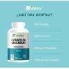 Citrato Magnesio 300 Cápsulas Wellthy 100 Porciones Sabor