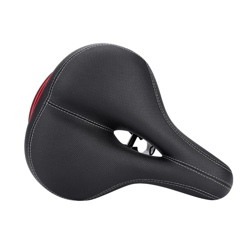 Mountain Road Bike Soft Seat Saddle with Tail Light Replacement