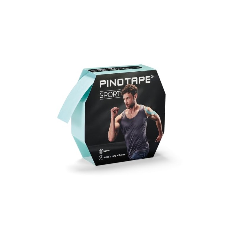 Pinotape Kinesiology Tape, 31m x 5cm, Waterproof, Strong (Mint)