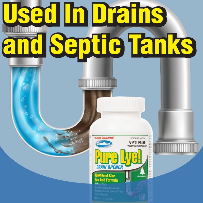 ComStar Pure Lye | 99% Pure Sodium Hydroxide Beads |