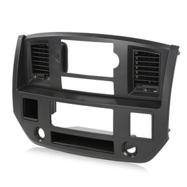 PIT66 Center Dashboard Climate Control Air Vent Bezel Panel Compatible with Dodge Ram 1500 2500 3500 Truck 2006-2008 Black